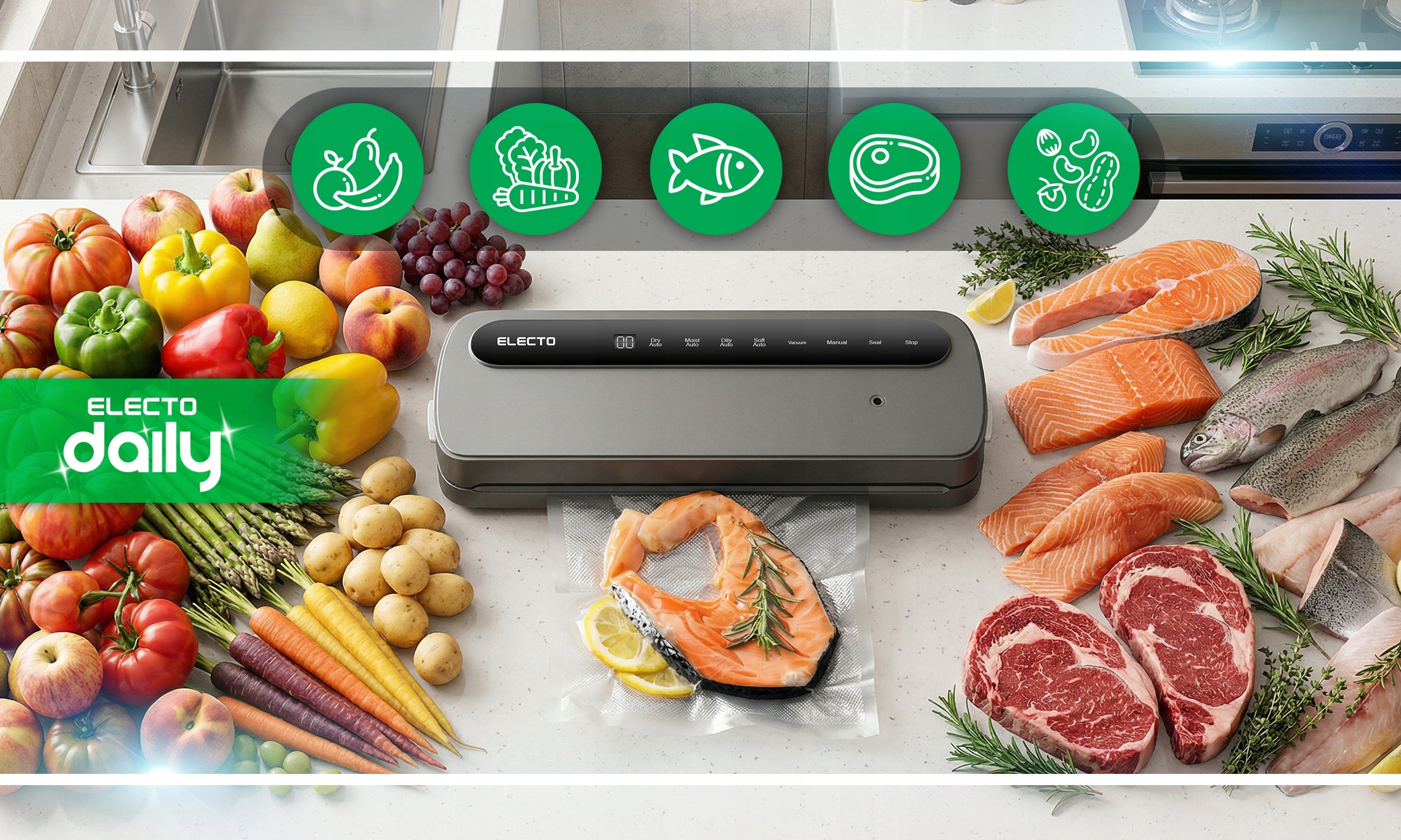 FOOD VACUUM WELDING MACHINE STRONG AUTOMATIC PACKAGING MACHINE +FOIL Model Daily