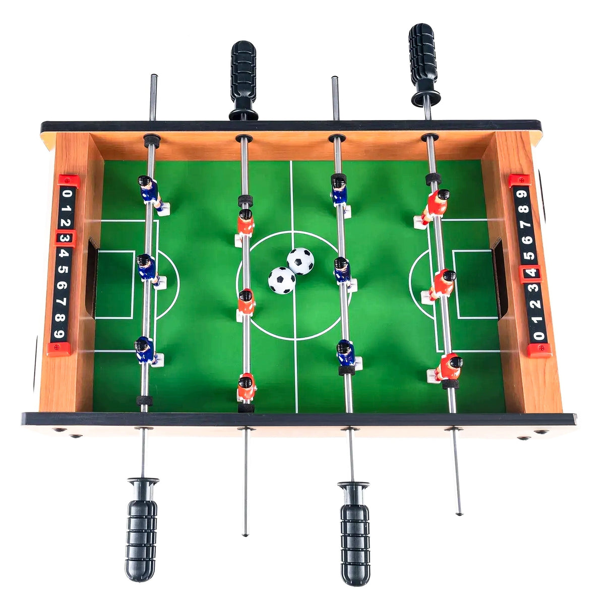 FOOSBALL TABLE PORTABLE 12 Players Wooden Soccer 51x31 cm