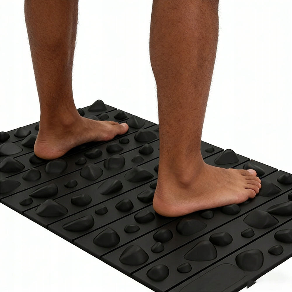 FOOT MASSAGE MAT WATERPROOF PORTABLE FOR BATHROOM AND GARAGE