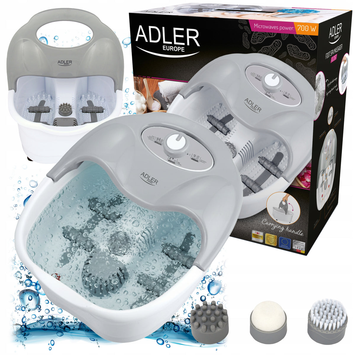 FOOT MASSAGER WATER MASSAGE LEG MASSAGE HEATED HYDROMASSAGER BUBBLE POWER