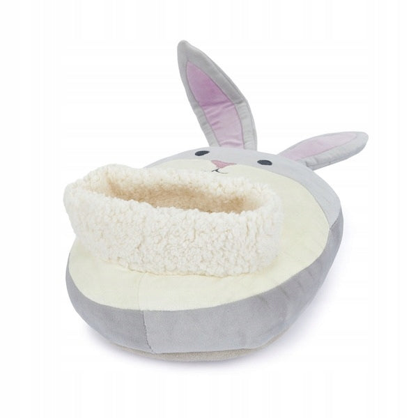 FOOT WARMER PLUSH TOY RABBIT LARGE PLUSH BUNNY SLIPPERS Batteries included no