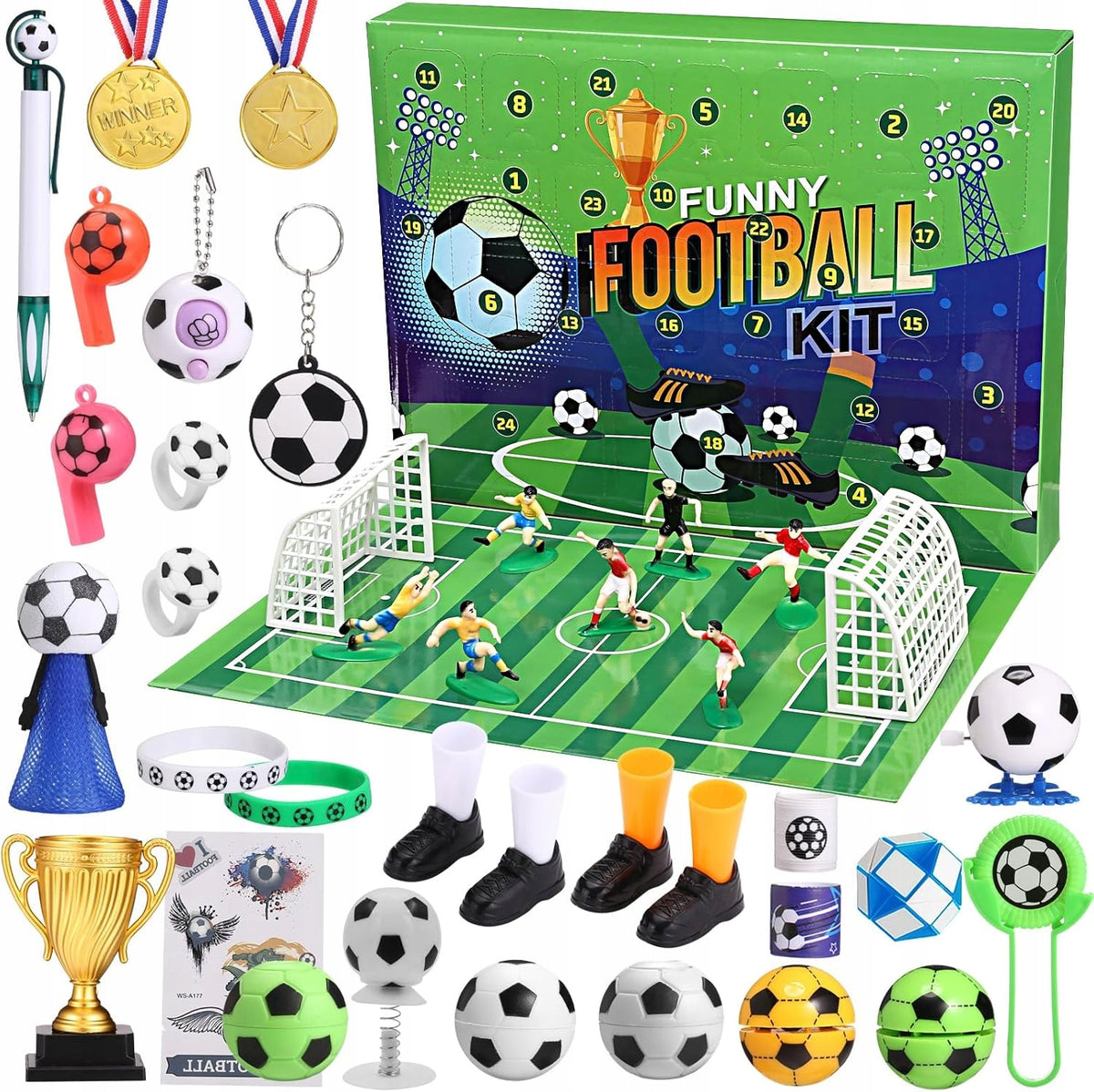 FOOTBALL ADVENT CALENDAR FOR BOYS FOOTBALL CHRISTMAS GIFT