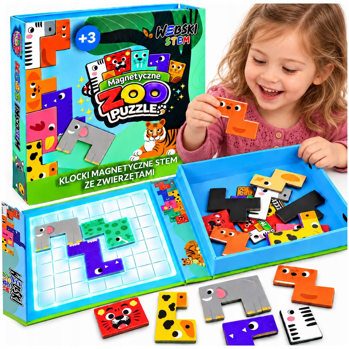 FOR GIFT MAGNETIC PUZZLE FOR CHILDREN 3+ PUZZLE GAME WEBSKI
