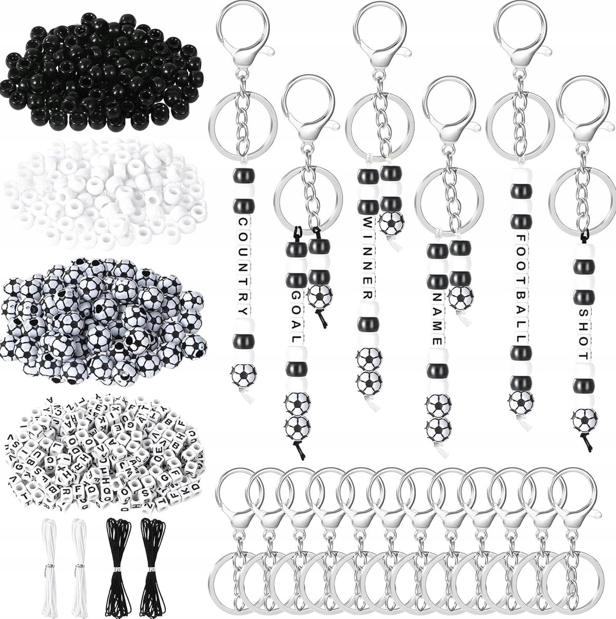 FOR KEY CHAIN MAKING SET ACRYLIC BEADS LETTERS CREATIVE GIFT