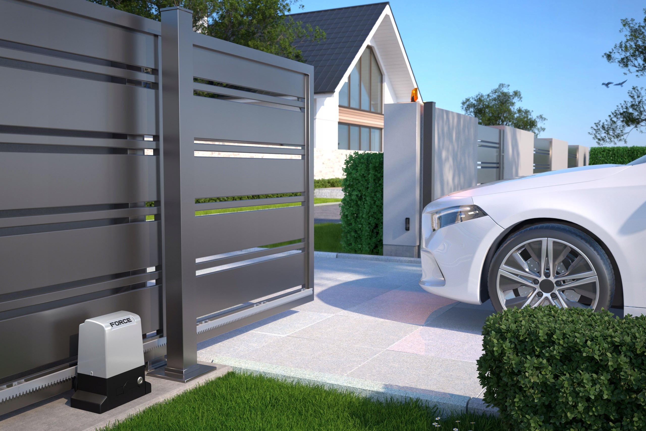 FORCE 2000 KG WiFi AUTOMATIC GATE SET DRIVE FOR SLIDING GATE ACTUATOR Manufacturer code FORCE2000