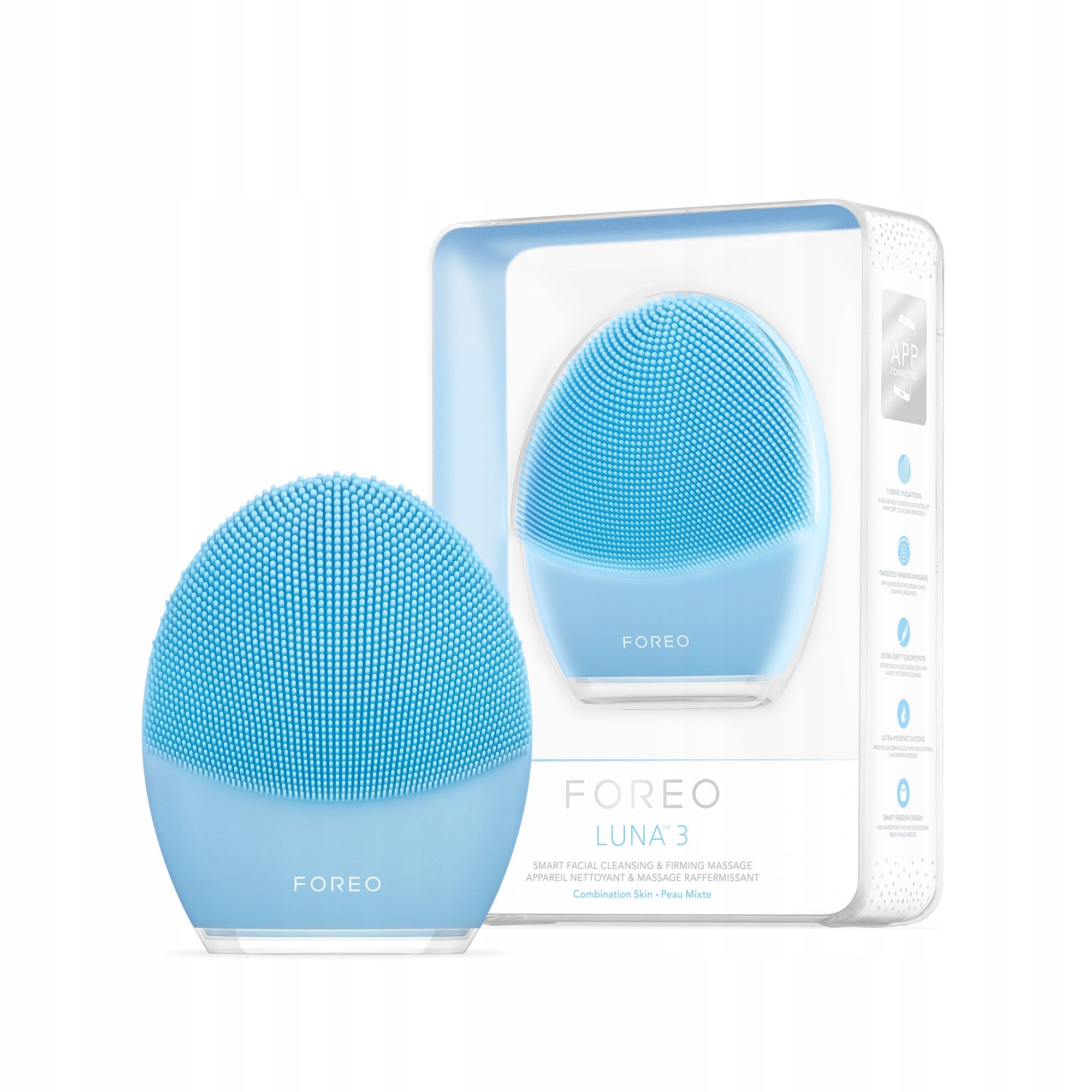 FOREO LUNA 3 silicone facial cleansing brush skin mixed Manufacturer code 7350092139144