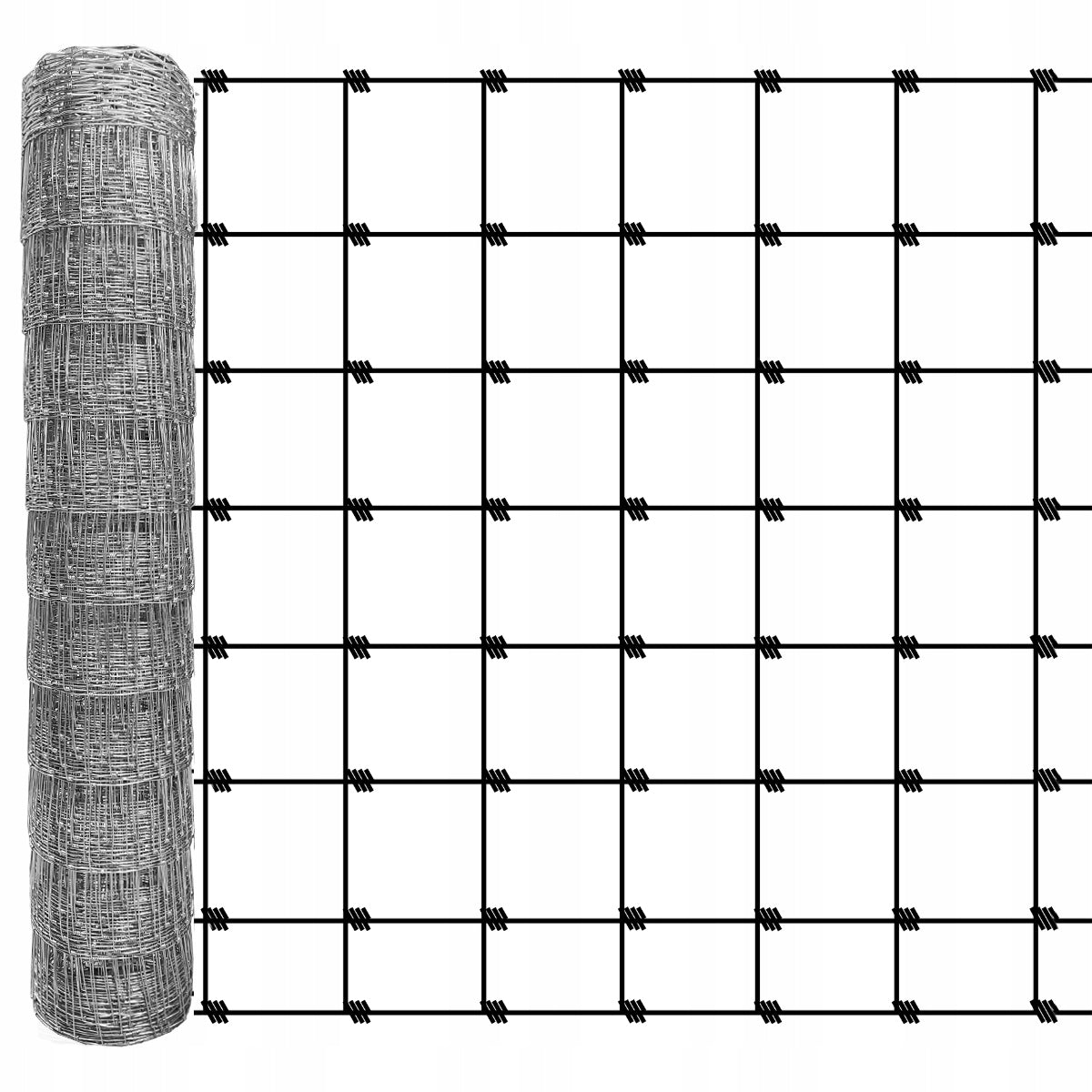 FOREST MESH 100/8/15 L roll 50m GALVANIZED hare roe deer boar field orchard forest