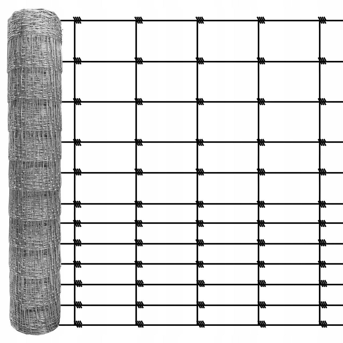 FOREST MESH 150/12/30 L roll 50m GALVANIZED hare roe deer boar field orchard forest