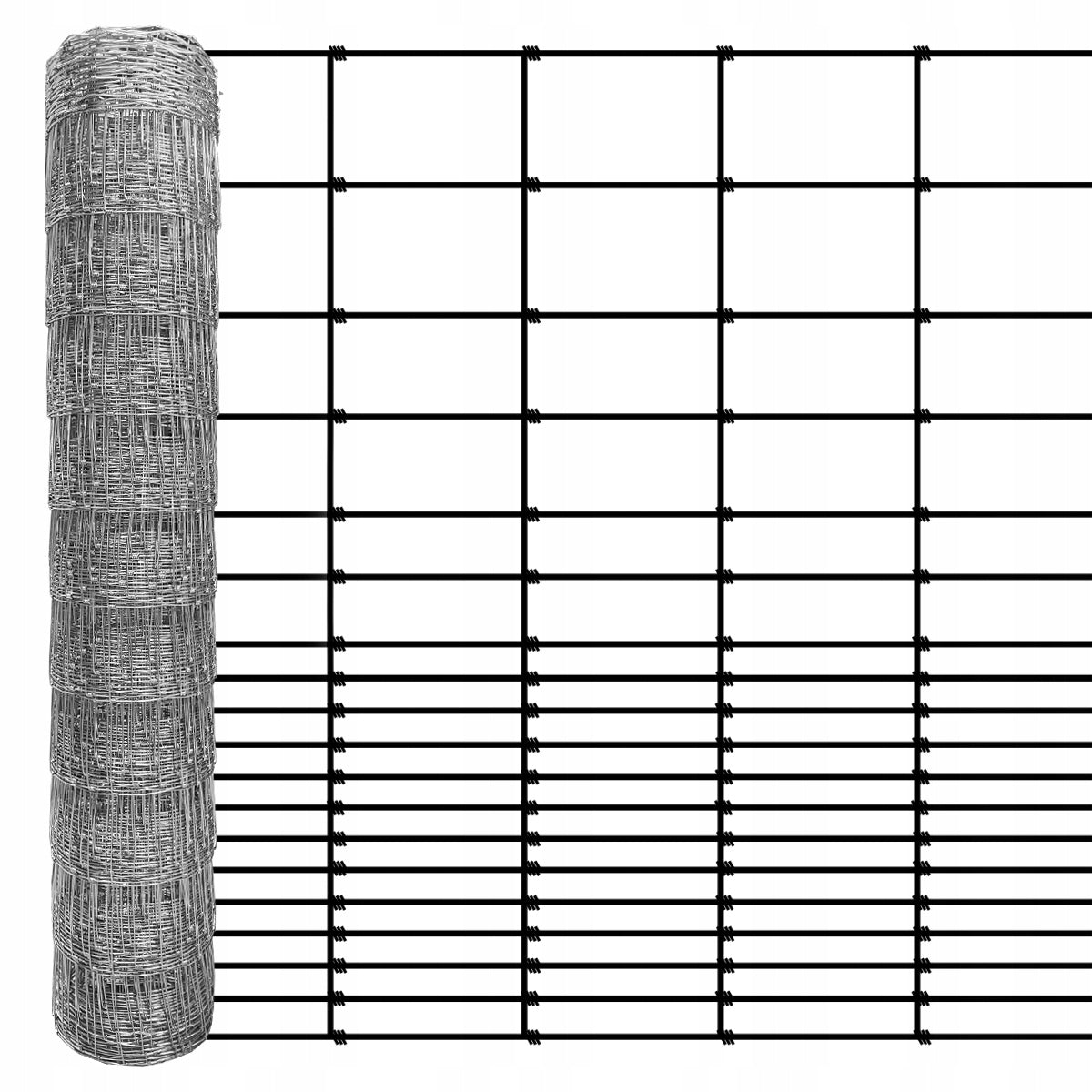 FOREST NET 150/19/30 G12 - 50m GALVANIZED hare roe deer boar field orchard forest