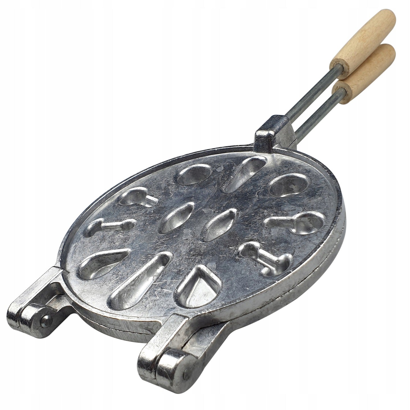 FORM WAFFLE MAKER FOR BAKING COOKIES OF VARIOUS SHAPES MIX of peanuts #73 Brand no brand