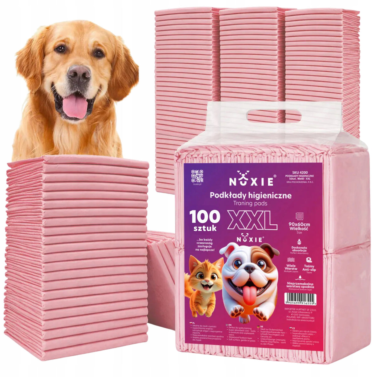 FOUNDATIONS HYGIENE MATS FOR DOGS learning to pee 60x90 absorbent 100pcs