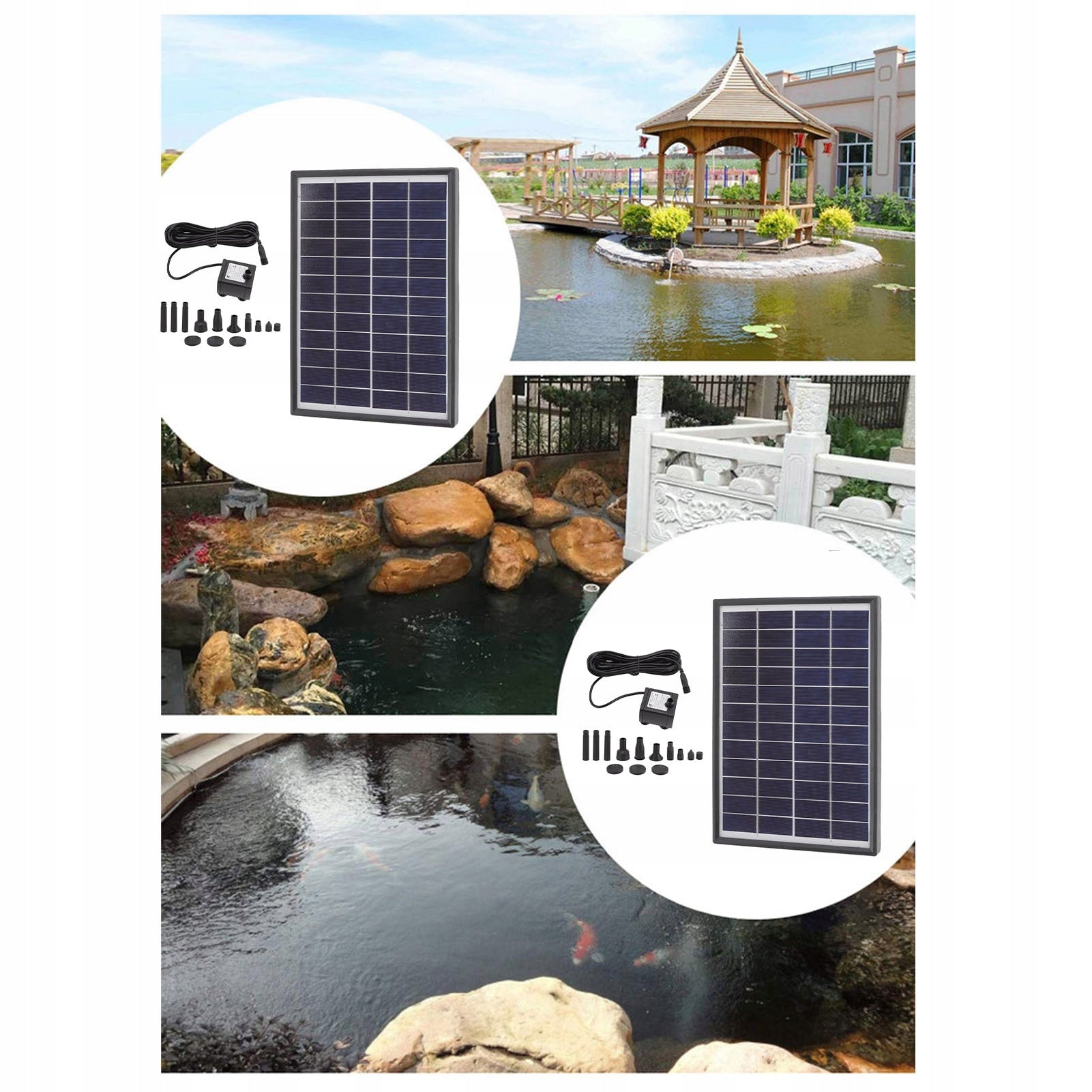 FOUNTAIN PUMP SOLAR PUMP FOR GARDEN POND FOUNTAIN 450L/H Manufacturer code 14816923531188