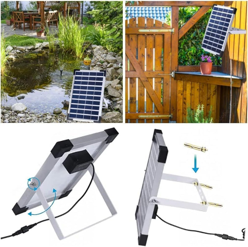 FOUNTAIN PUMP WITH FILTER FOR POND EYE+ 150L/H SOLAR PANEL + 9 NOZZLES Product weight with unit packaging 1.36 kg