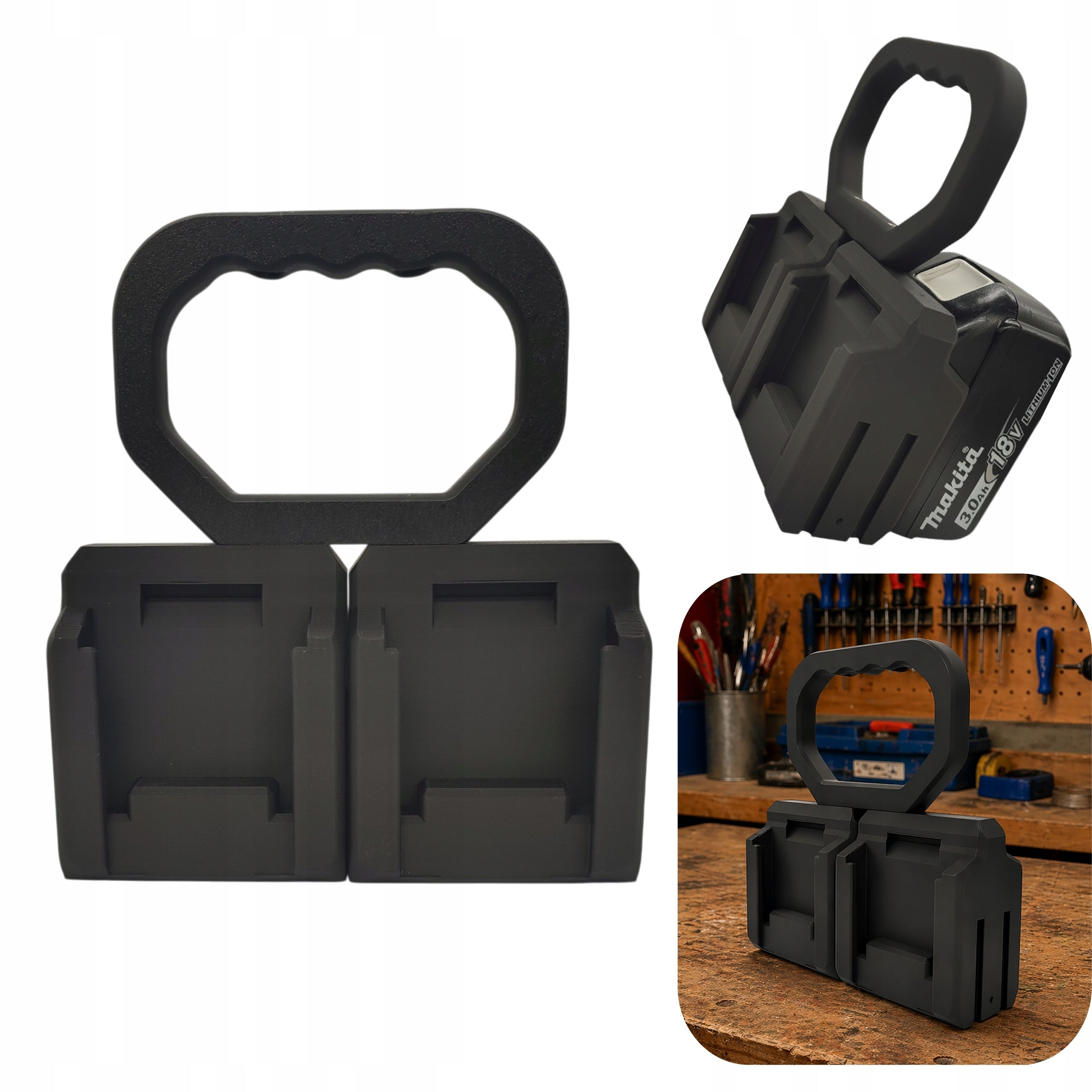 FOUR BATTERY BASKET MOCK-UP 18V MODULAR PORTABLE