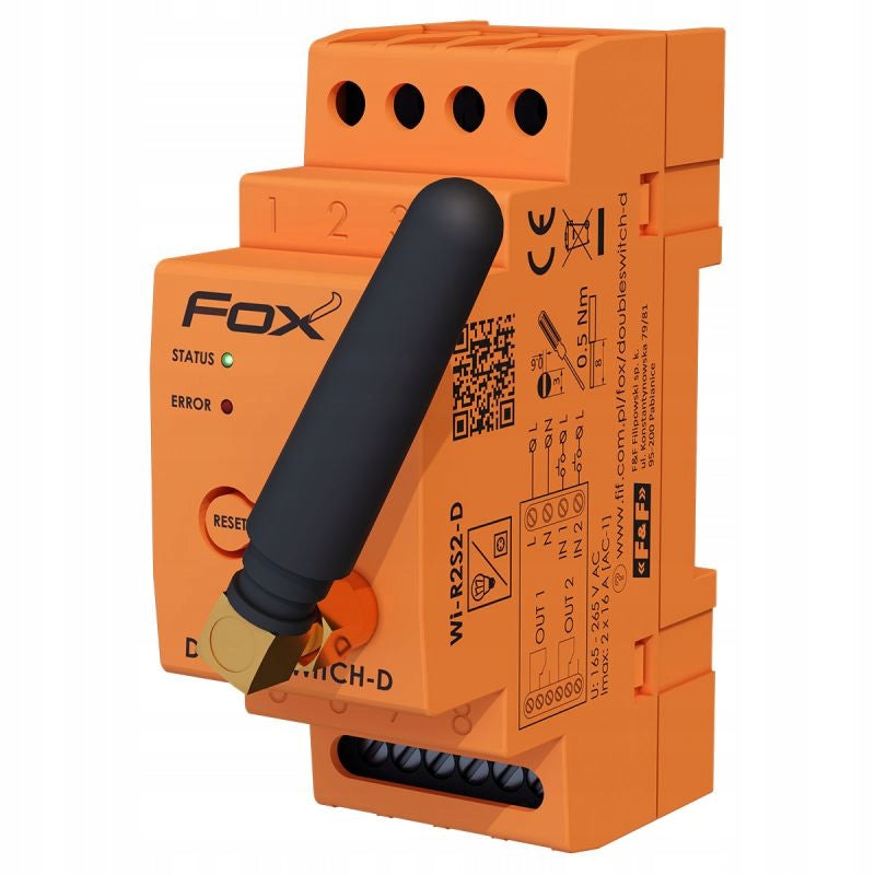 FOX - 2-channel DOUBLE SWITCH-D relay Packaging status original