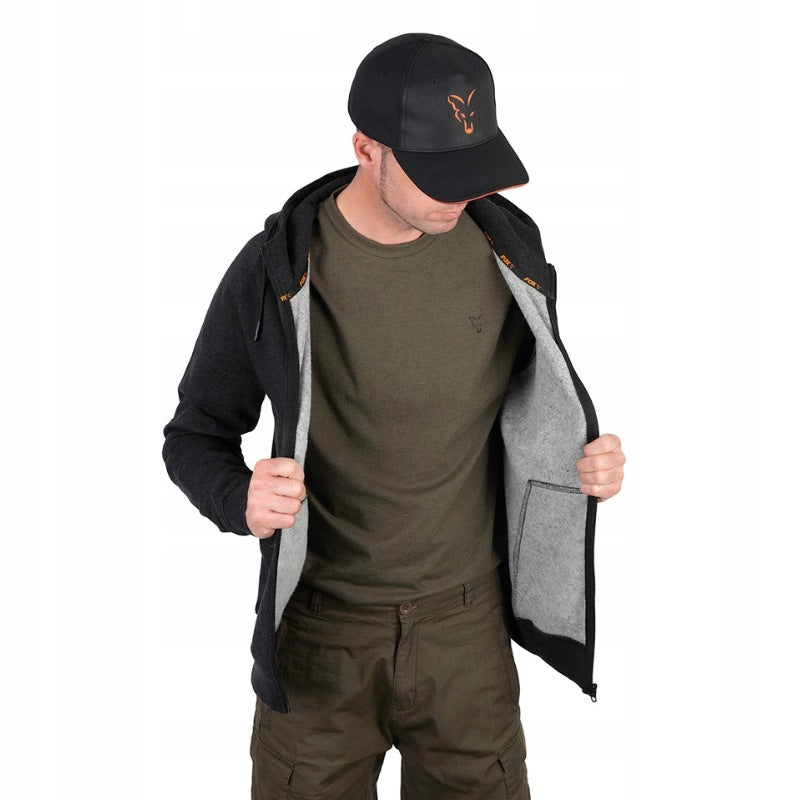 FOX Sweatshirt Collection LW Hoody Black & Orange size . XL Brand Fox