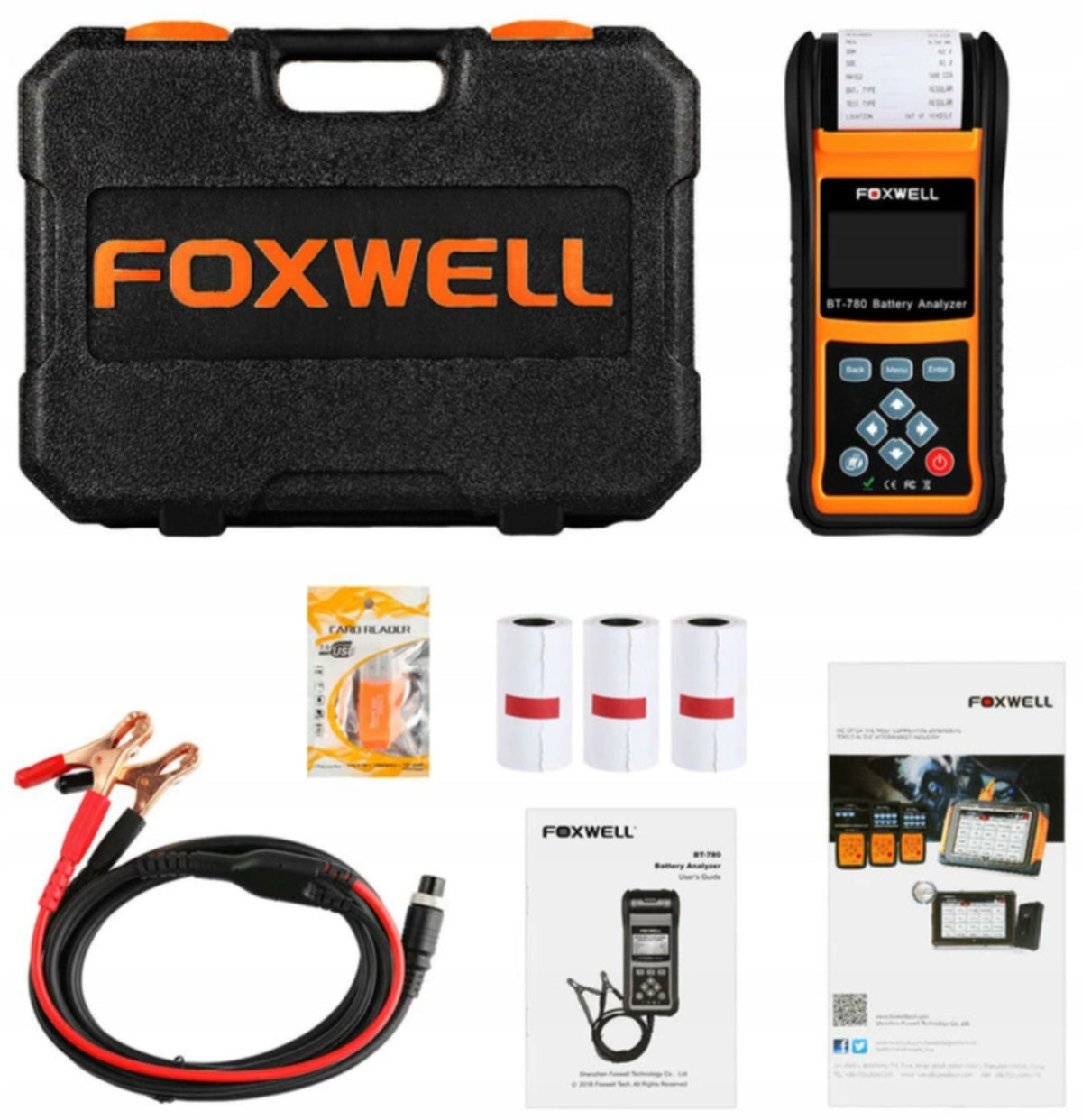 FOXWELL BT780 BATTERY TESTER WITH PL PRINTER Manufacturer code BT780