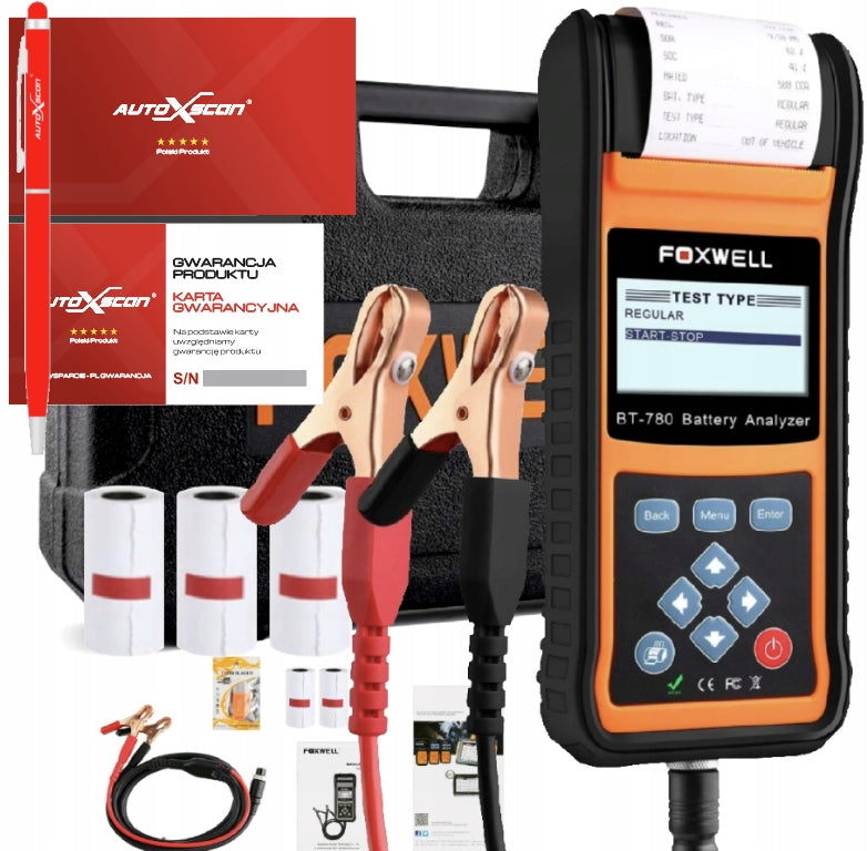 FOXWELL BT780 BATTERY TESTER WITH PL PRINTER