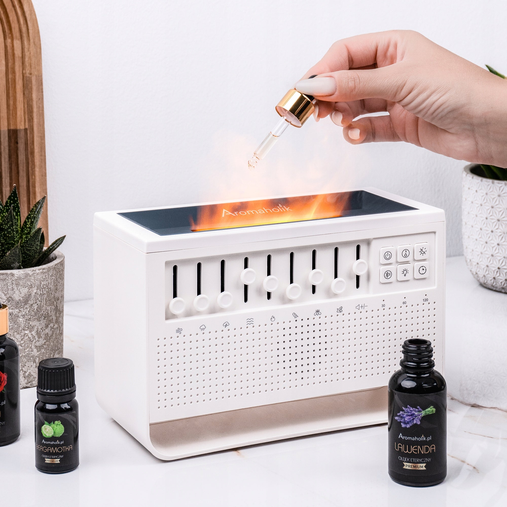 FRAGRANCE DIFFUSER - AIR HUMIDIFIER FOR ESSENTIAL OILS ORIGINAL 3in1 Packaging status original