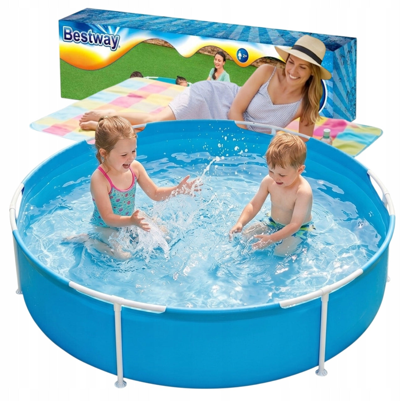 FRAME POOL BESTWAY ROUND GARDEN 152 x 38cm CHILDREN PADDLING POOL