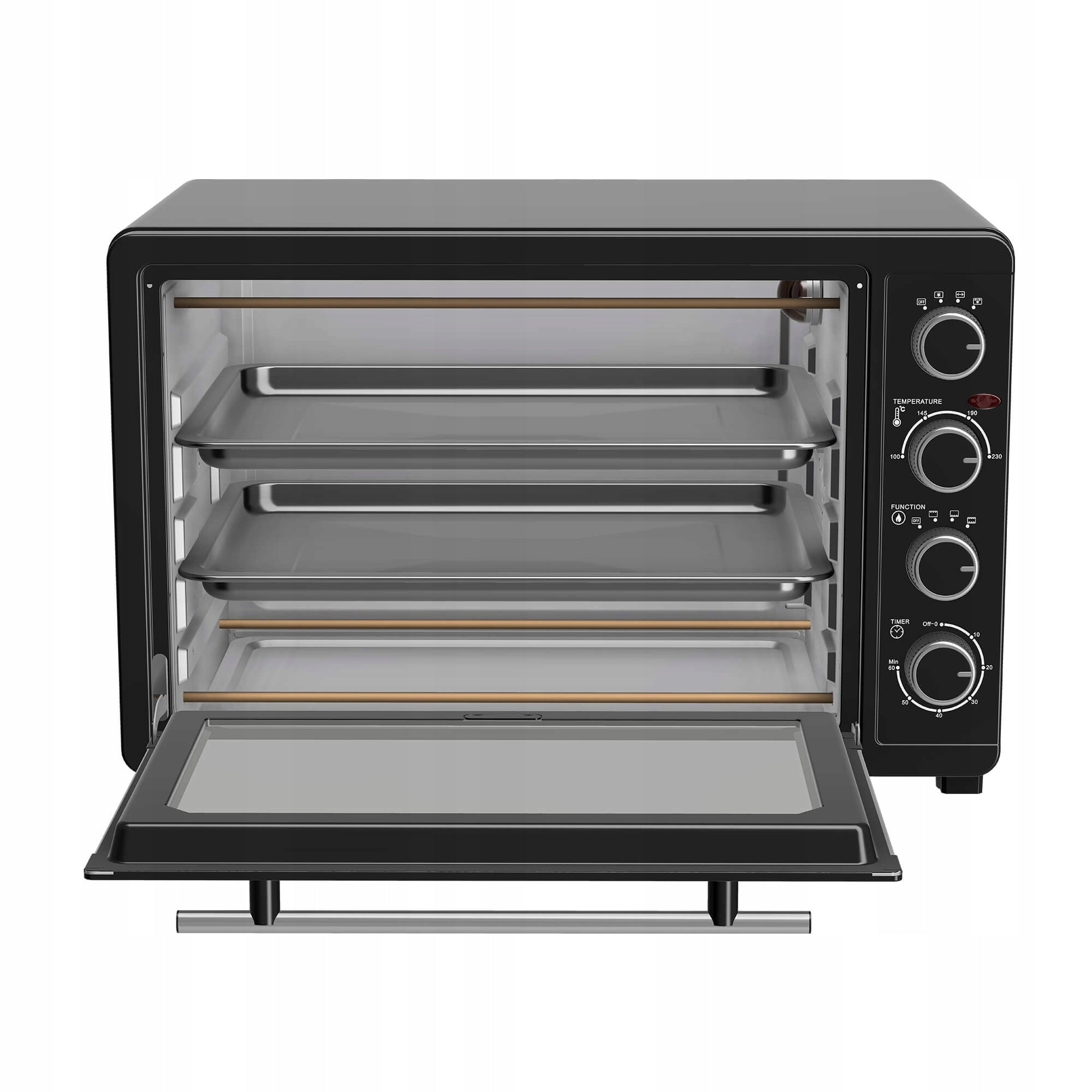 FREESTANDING ELECTRIC OVEN 45L THERMOCOUPLE+HORN+GRILL POWERFUL 2000W Manufacturer code TT-EV45