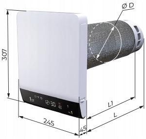 FRESHPOINT 160-E PRO L07 with copper, WIFI, hygrostat, CO2eq, VOC Manufacturer code FRESHPOINT160EPROL07