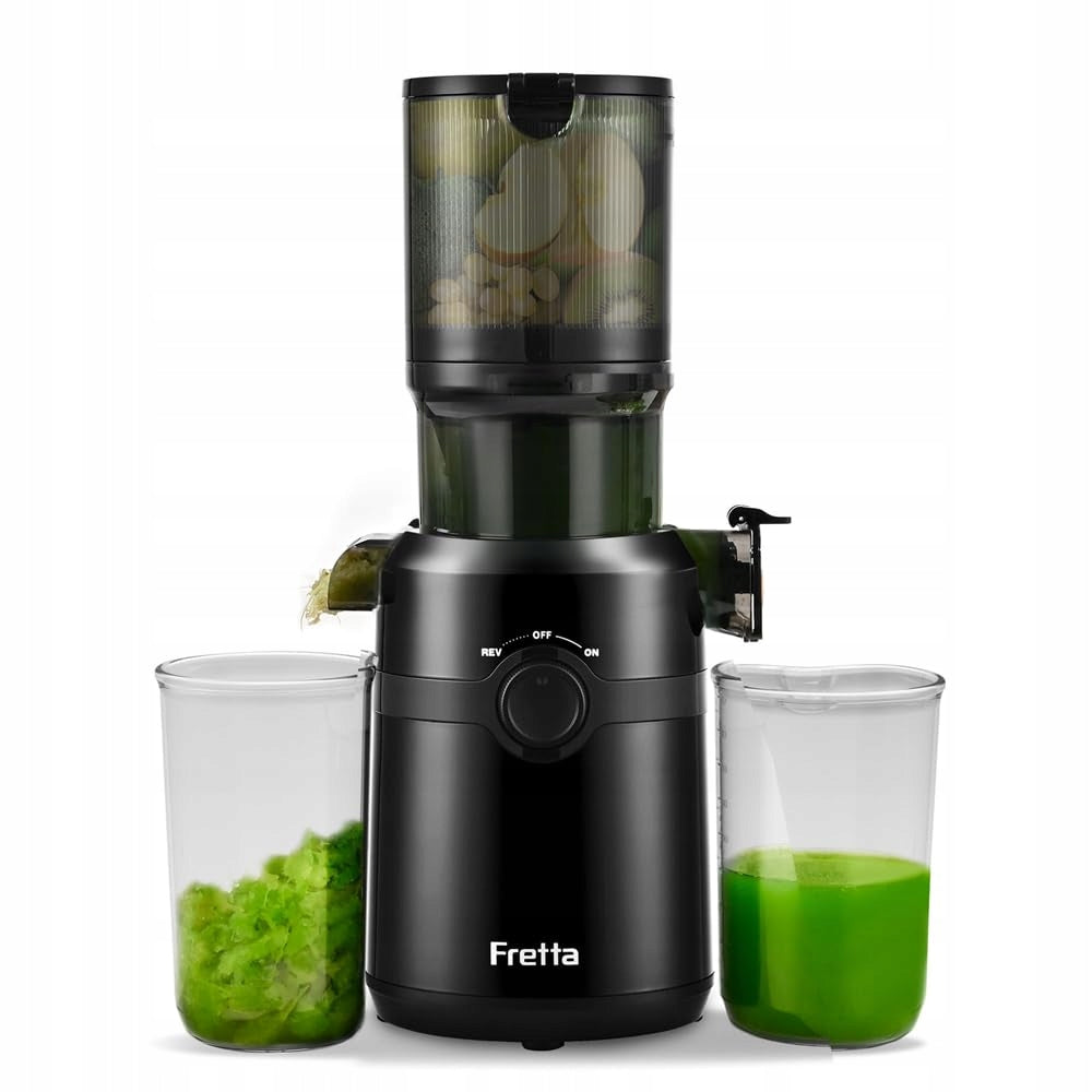 FRETTA Slow Speed Juicer 108mm 200W 1L BPA Free Black