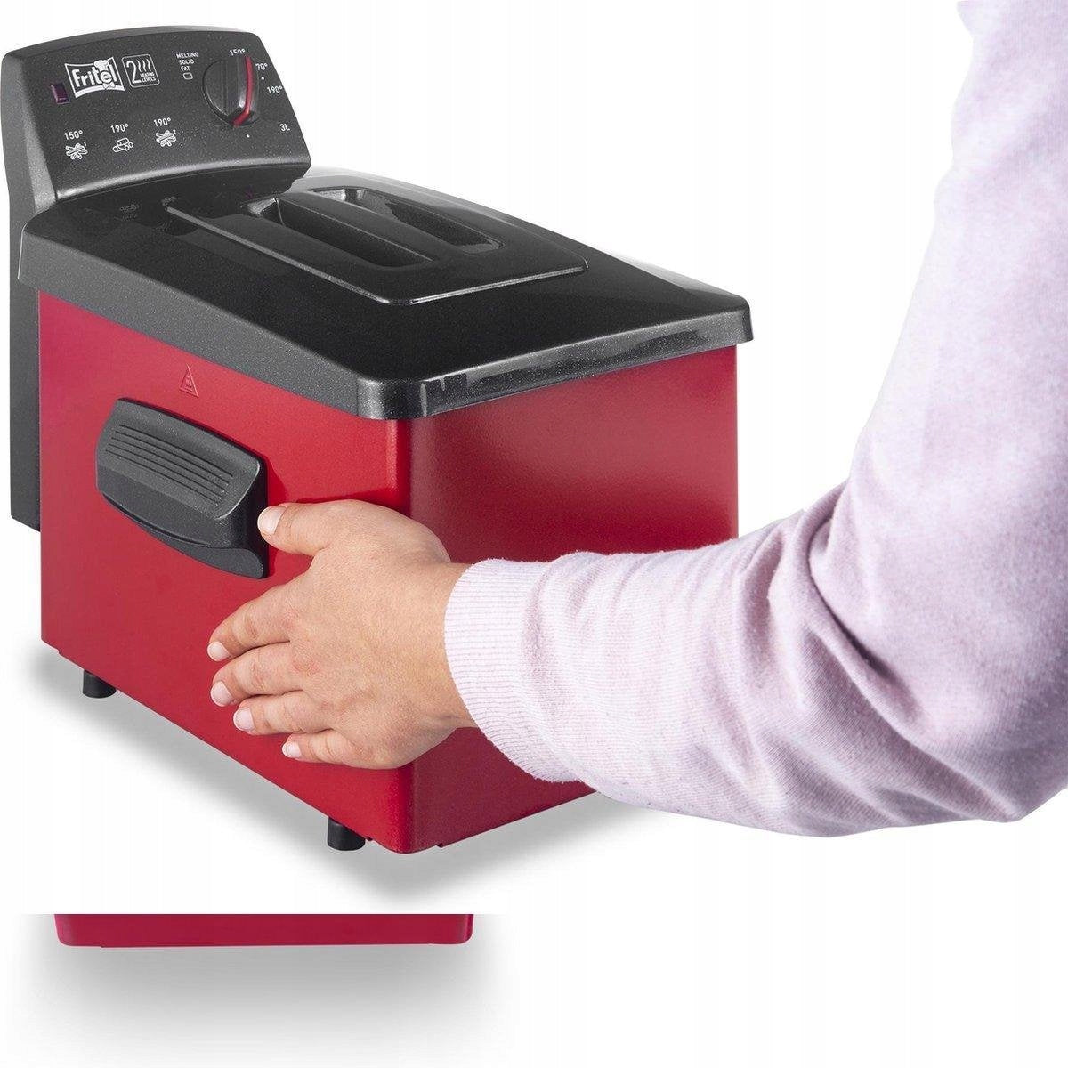 FRITEL TURBO SF4153 air fryer, oil fryer 3L 2200W, red Packaging status original