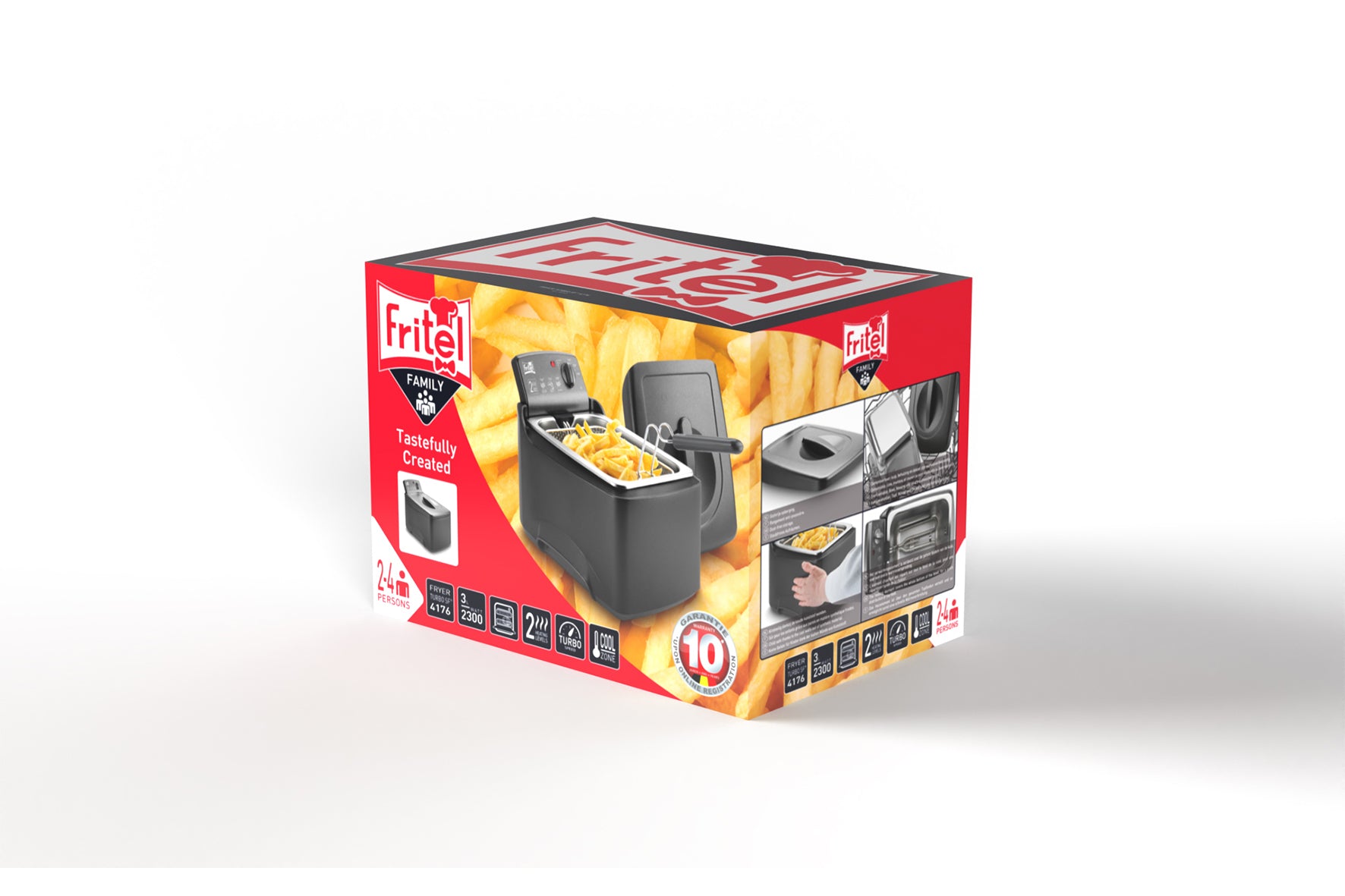 FRITEL TURBO SF4176 air fryer, traditional oil fryer 3L 2300W Manufacturer code SF4176