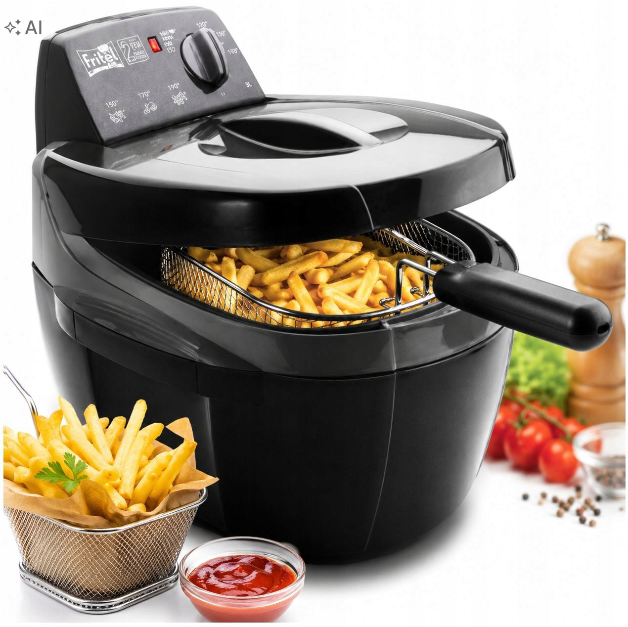 FRITEL TURBO SF4209 traditional oil air fryer 3L 2300W