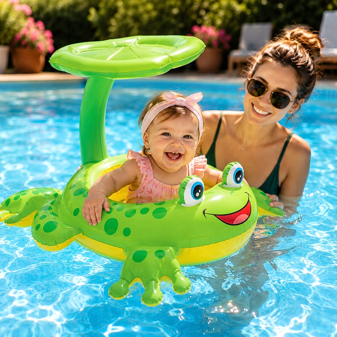 FROG WITH CANOPY Infant Swimming Wheel SEAT CANOPY Pontoon Manufacturer code ŻABKA Z DASZKIEM SIEDZISKO Koło Do Pływania