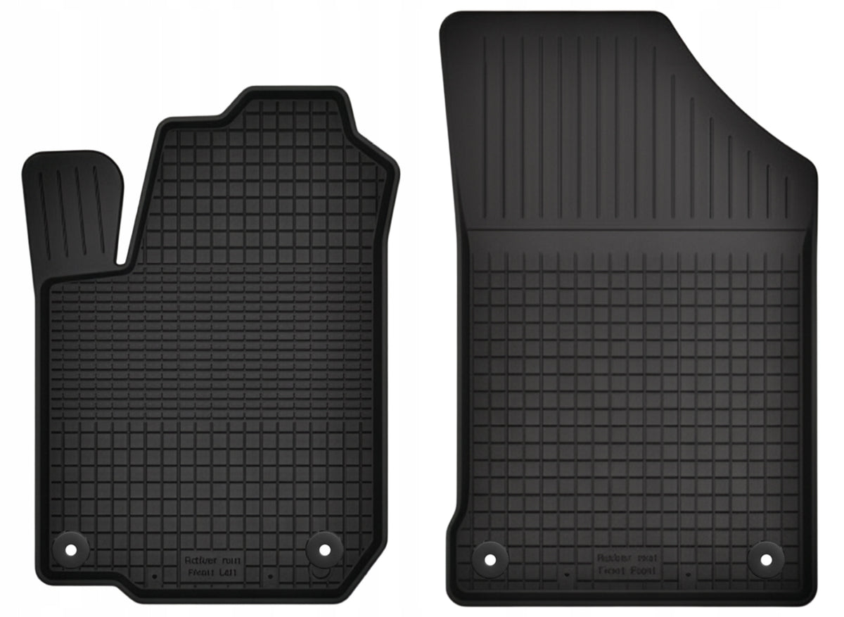 FRONT RUBBER RUGS TO SIZE TROUGH 2cm + FRONT STOPWATCHES - 2PCS