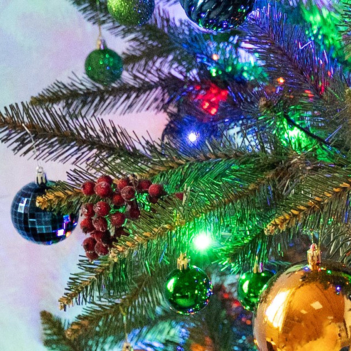 FROSTY ARTIFICIAL ROWAN 100x BEAM CHRISTMAS TREE ORNAMENT FOR REED RED Packaging status original