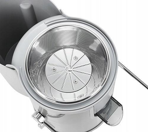 FRUIT AND VEGETABLE JUICER ELECTRIC SLOW ROTATING SILVER 600W Brand Mesko