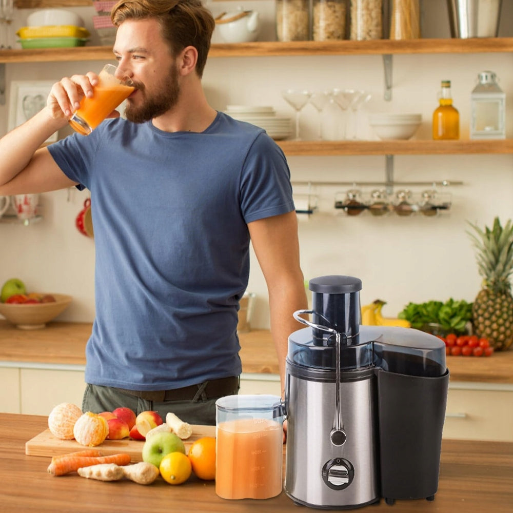 FRUIT AND VEGETABLE JUICER HIGH SPEED JUICER LARGE HOLE Packaging status original