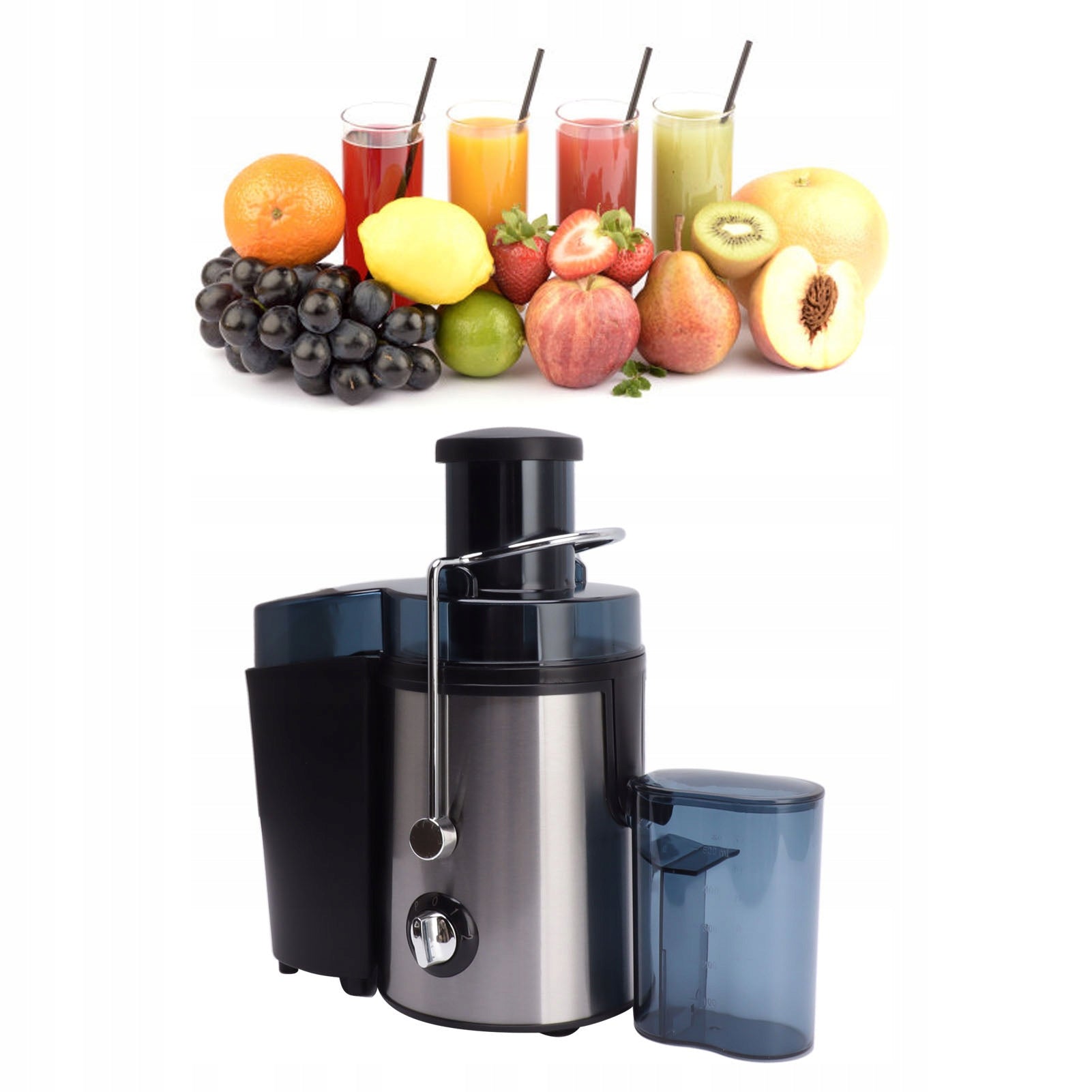 FRUIT AND VEGETABLE JUICER LARGE HOLE 1000W STAINLESS STEEL 304 220V Brand no brand