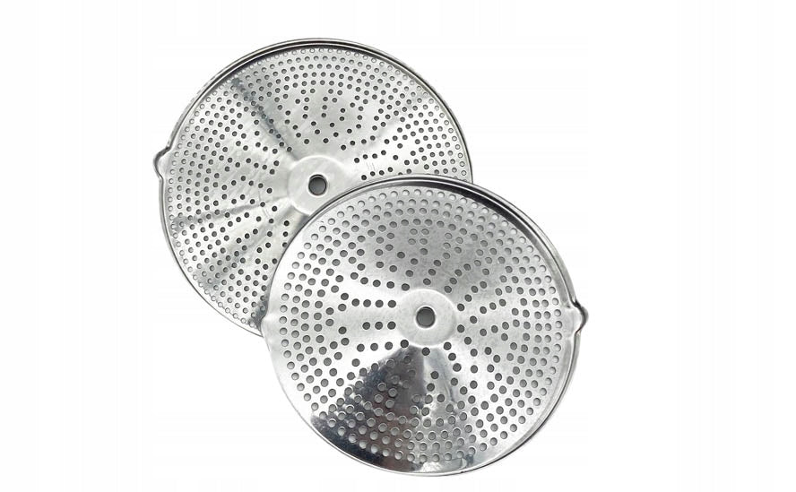 FRUIT VEGETABLE TOMATO PUREE STAINLESS STEEL 20cm 2 DISCS Kind manual