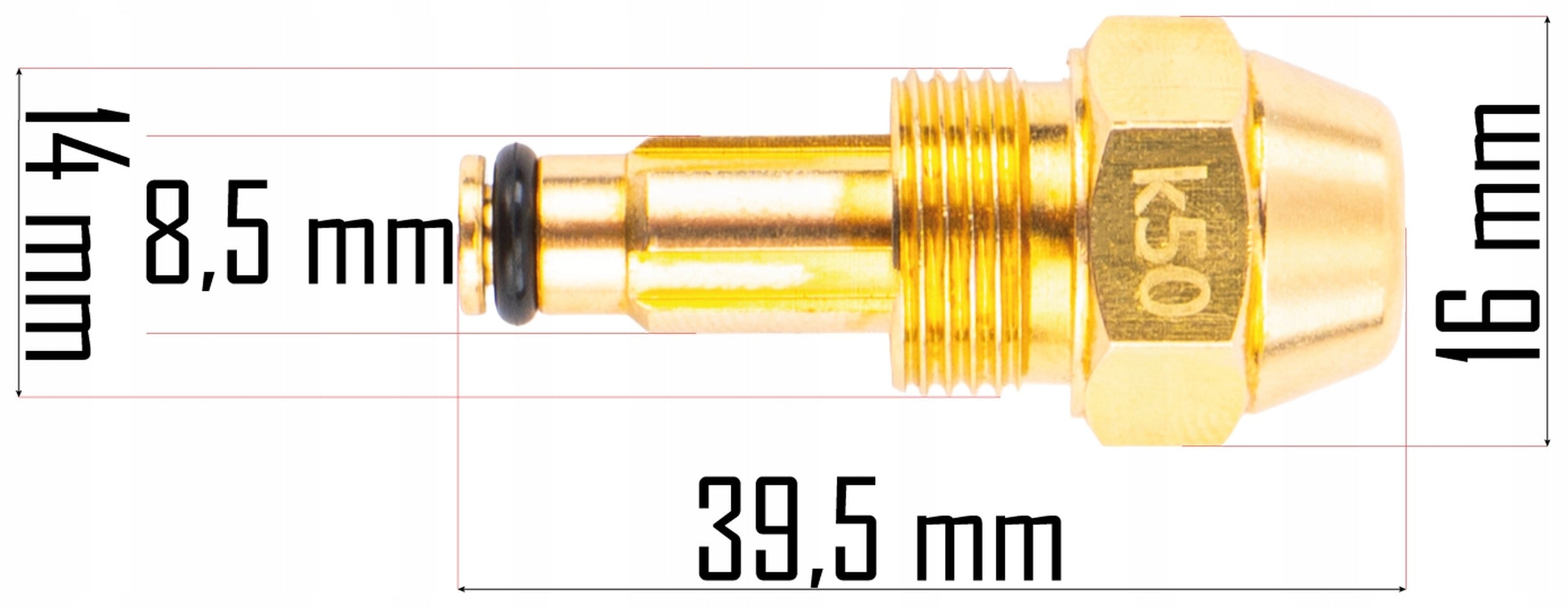 FUEL NOZZLE FOR COMBUSTION OIL HEATER INJECTION K50 BLC 20 39,5mm Kind combustion