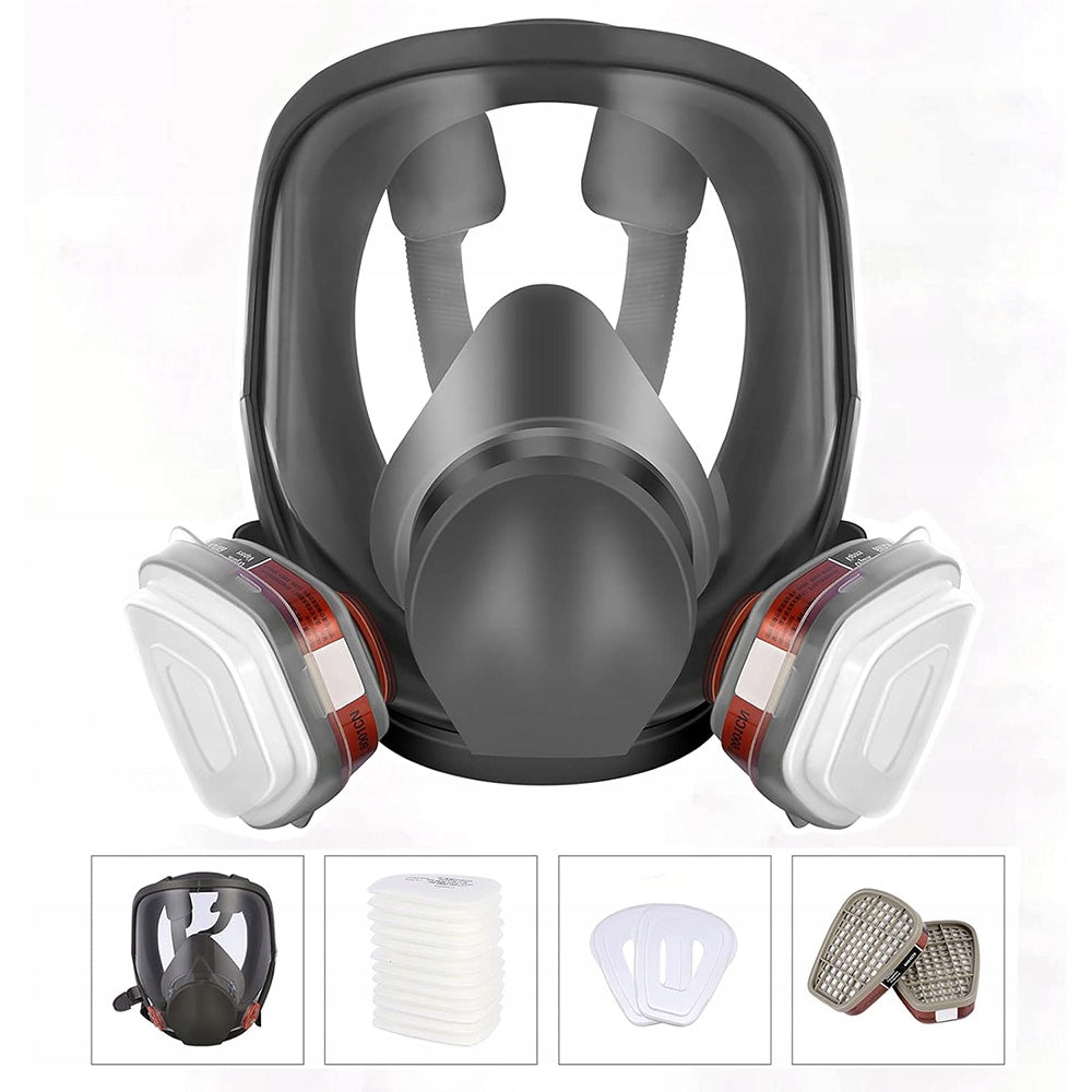 FULL FACE RESPIRATOR WITH ACTIVATED CARBON FILTER FOR PAINTING ZREE