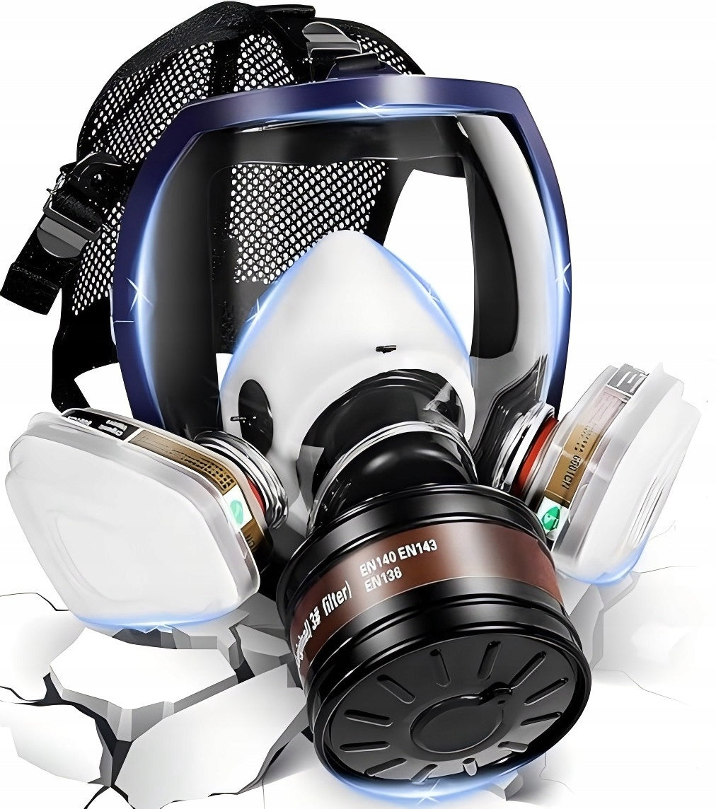 FULL GAS PAINT MASK 6100 + ACTIVATED CARBON FILTERS Manufacturer code MASKA PRZECIWGAZOWA 6100
