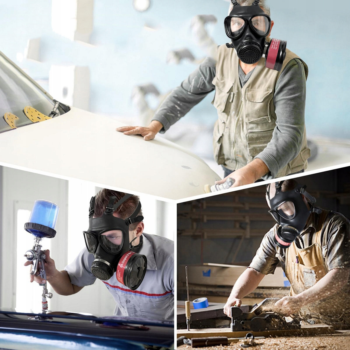 FULL GAS PAINT MASK + ACTIVATED CARBON FILTERS Medical device no