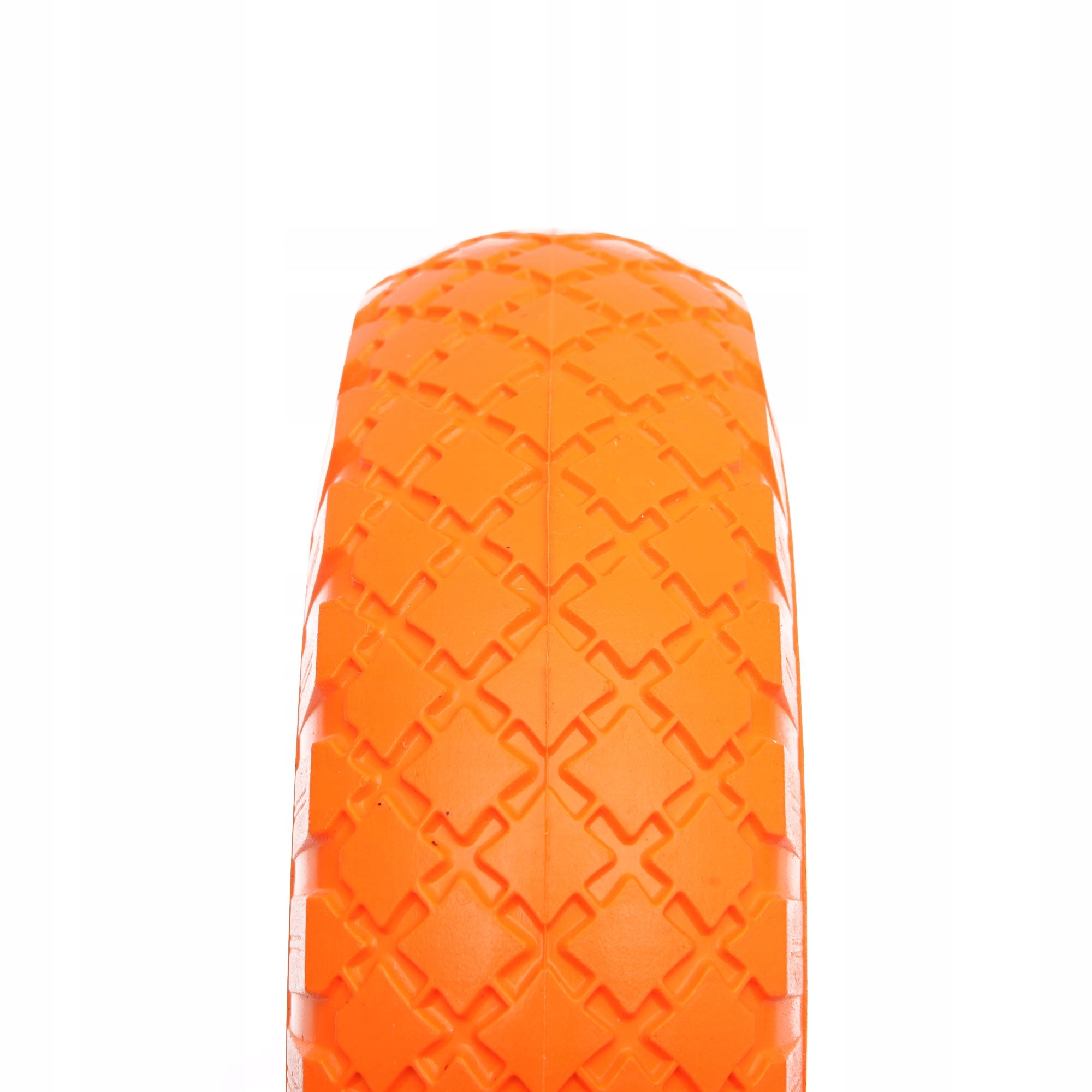 FULL WHEEL FOR WHEELBARROW TROLLEY 3.00-4 ( 260x85 ) 300x4 + AXLE 12mm Manufacturer code koło orange PU 300-4 oś