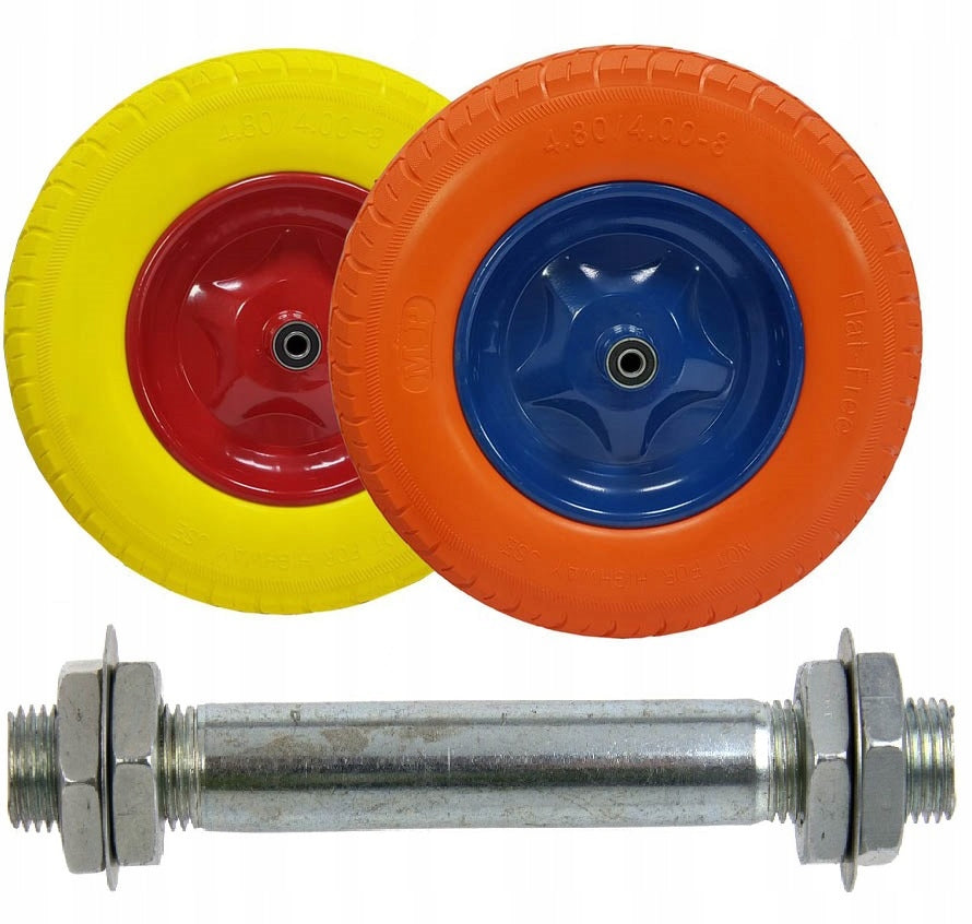 FULL WHEEL FOR WHEELBARROW TROLLEY POLYURETHANE STRONG PU