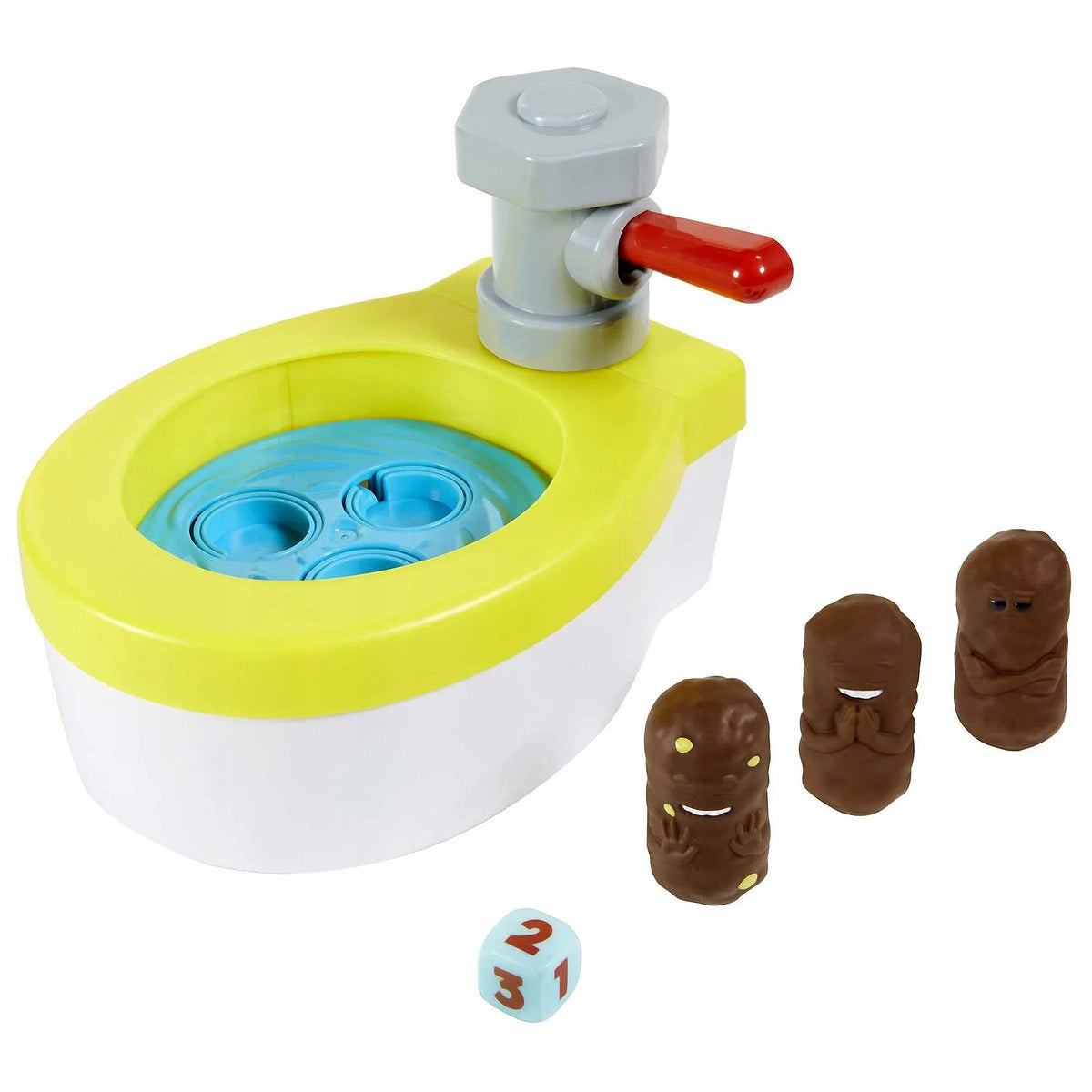 FUN ARCADE GAME CLOGGED TOILET flying poop, game for kids +5 Brand Mattel