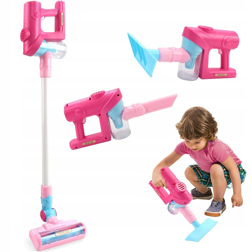 FUNCTIONAL TOY VACUUM CLEANER WITH REALISTIC SOUND FOR CHILDREN