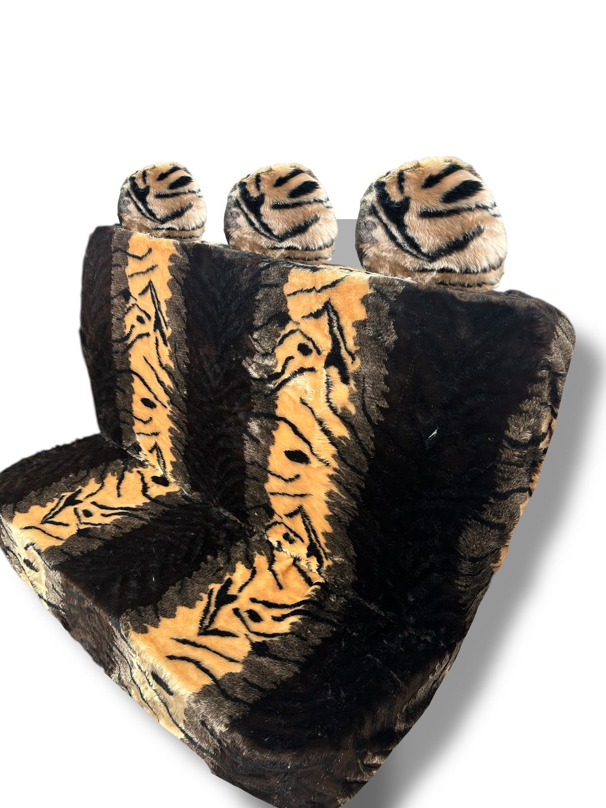 FUR COVERS FOR CAR SEATS WITH BEAR UNIVERSAL SET TBCARS EAN (GTIN) 5908451375218