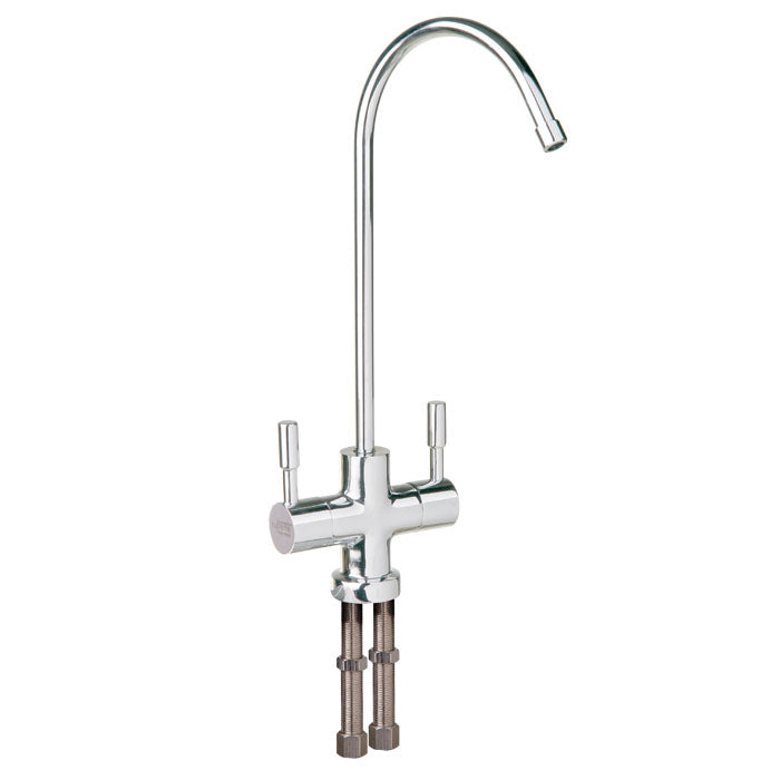 FX02, DOUBLE, MODERN SPOUT FOR WATER FILTER, CERAMIC VALVES.
