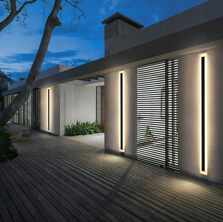 Facade Lamp Wall Lamp LED Strong 120cm 24W IP65 Black Modern Brand XPart
