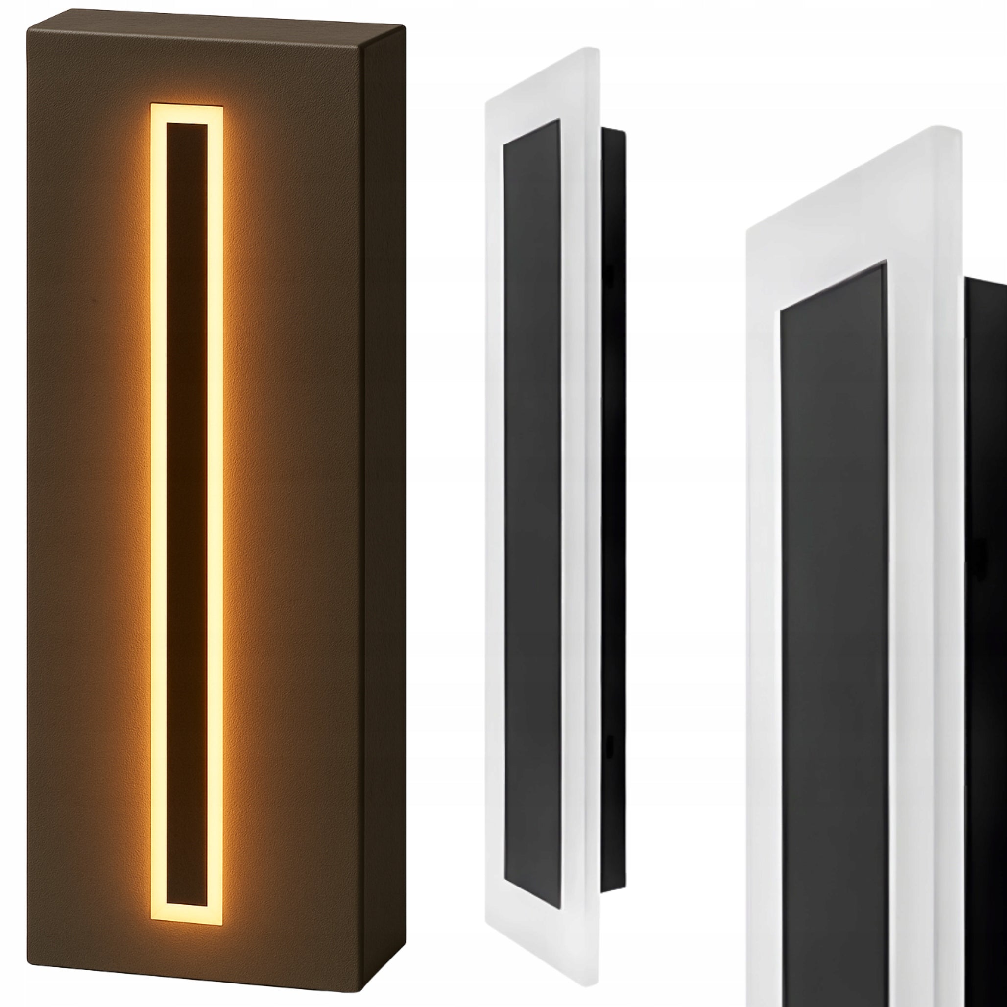 Facade Lamp Wall Lamp LED Strong 150cm 30W IP65 Black Modern Thread type built-in LED source