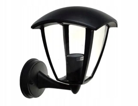 Facade lamp outdoor wall lamp for LED E27 IP44 black Batteries included no